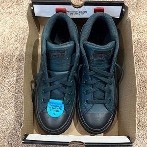 Converse all star street boot mid high seaweed green size 5 us junior new